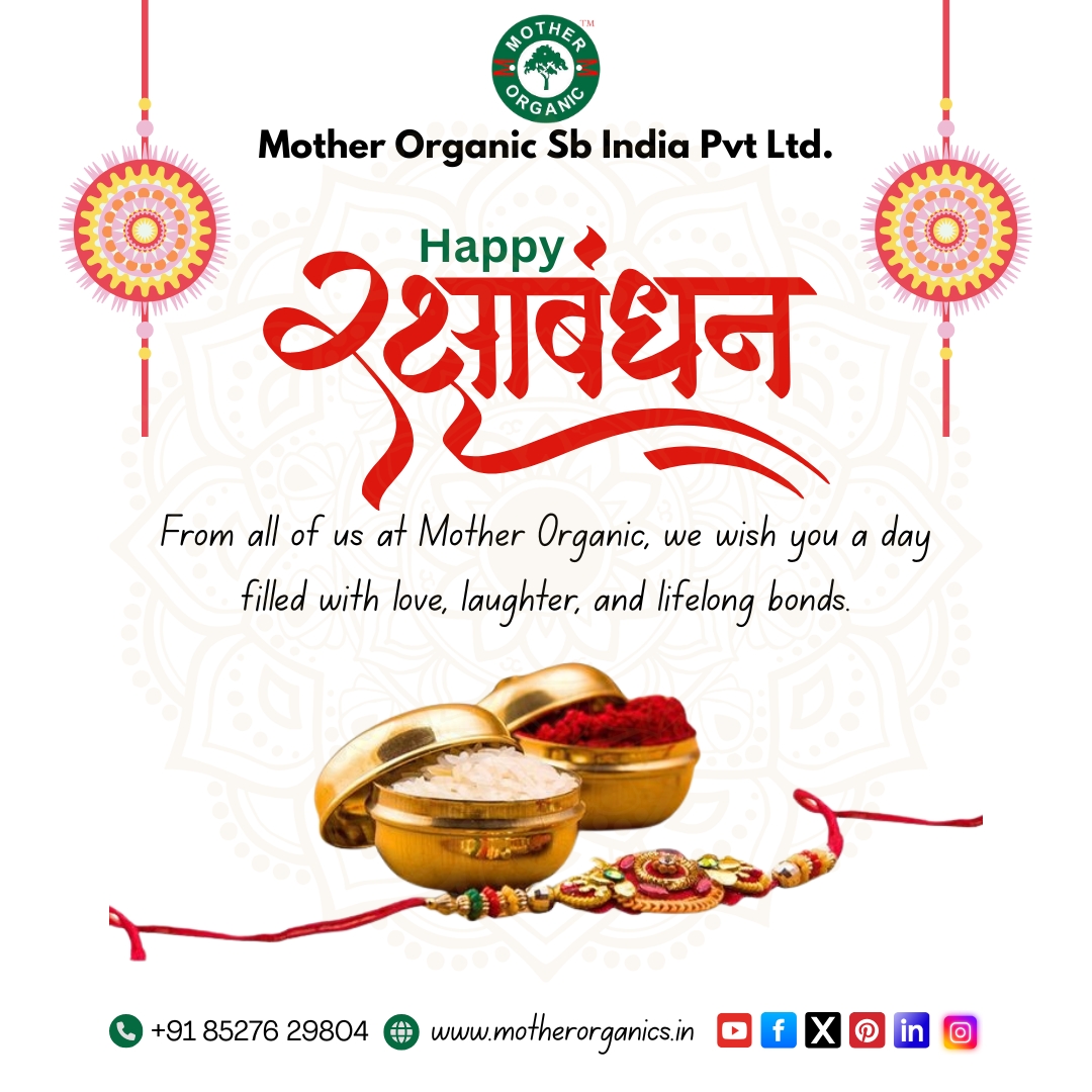 motherorganic01's tweet photo. 🌸 Happy Raksha Bandhan 🌸
This Rakhi, let’s celebrate the pure bond of love and care
From Mother Organic, wishing you and your sibling a life full of health.
🛒Visit : https://t.co/ILCCJ7b069
📲Call: +91 85276 29804
#HappyRakshaBandhan #Rakhi2025 #MotherOrganic #GiftOfHealth https://t.co/3MhwAr8Gu8