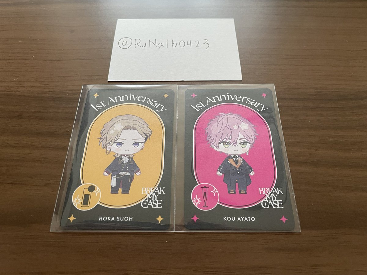 【交換】ブレイクマイケース ブレマイ 1st Anniversary store

・特典
譲→須王,綾戸
求→節見(前半)

郵送での交換希望です。
お心当たりのある方がいらっしゃいましたらご連絡いただけますと幸いです。
よろしくお願いいたします。