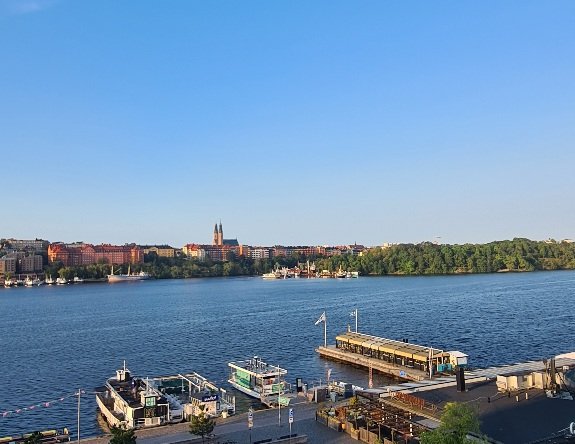 God morgon världen från Riddarfjärden