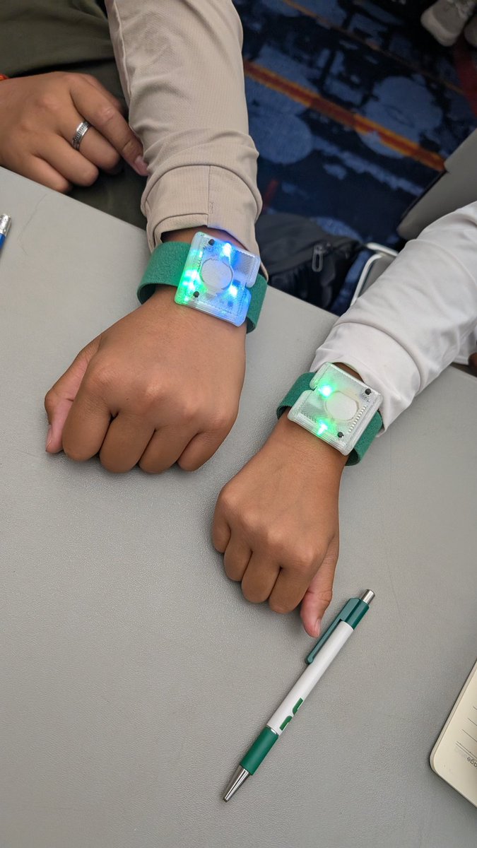 A look at this year's electronic badge in action 👀
It's actually part of our DCNextGen CTF! 

<a href="/defcon/">DEF CON</a>