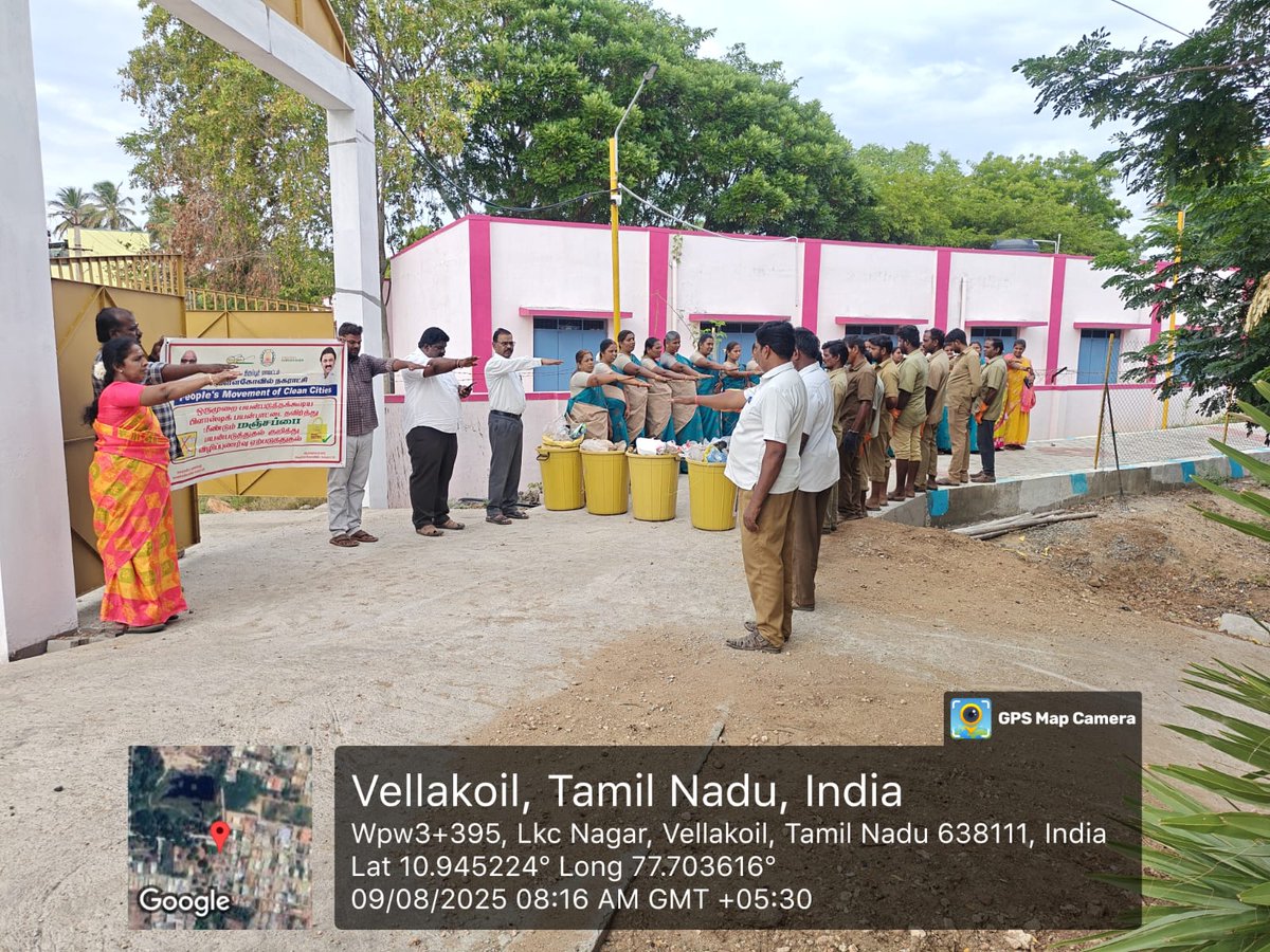 VellakovilMpty's tweet photo. Today Vellakovil Municipality  PMCC -Cleaning of Water Bodies Program Conducted at Ward No.15 Kulathukadu, Lkc Nagar. https://t.co/Ef3otvmzq7