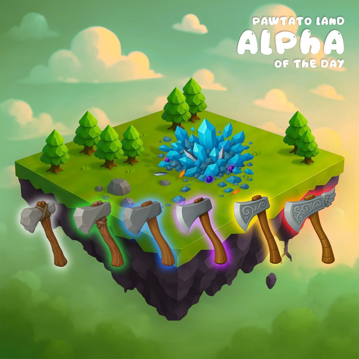 PawtatoFinance's tweet image. #PawtatoLandAlpha of the Day: Tool Upgrades is the next big thing on our roadmap - but how will it work? Tools must be upgraded one rarity tier at a time: #Common → #Uncommon → #Rare → #Epic → #Legendary → #Mythic. 💠 

You cannot skip tiers. Each upgrade attempt requires a…