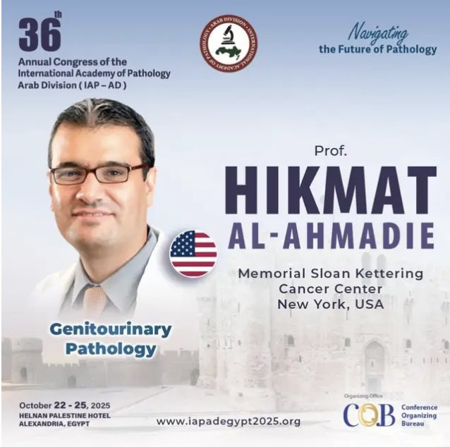 Laila Farid (@lfpath) on Twitter photo Genitourinary Pathology is at the forefront!
Join Prof.Wael sakr and prof <a href="/h_alahmadie/">Hikmat Al Ahmadie</a> at the 36th Annual Congress of IAP-AD, happening October 22-25, 2025 in Alexandria, Egypt.
Secure Your Seat: iapadegypt2025.org Genitourinary Pathology is at the forefront!
Join Prof.Wael sakr and prof <a href="/h_alahmadie/">Hikmat Al Ahmadie</a> at the 36th Annual Congress of IAP-AD, happening October 22-25, 2025 in Alexandria, Egypt.
Secure Your Seat: iapadegypt2025.org