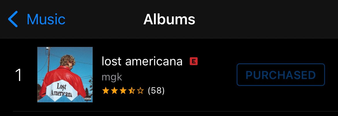 havent used itunes or apple music in probably over 10 years but we gotta keep lost americana at number 1 🥳🥳