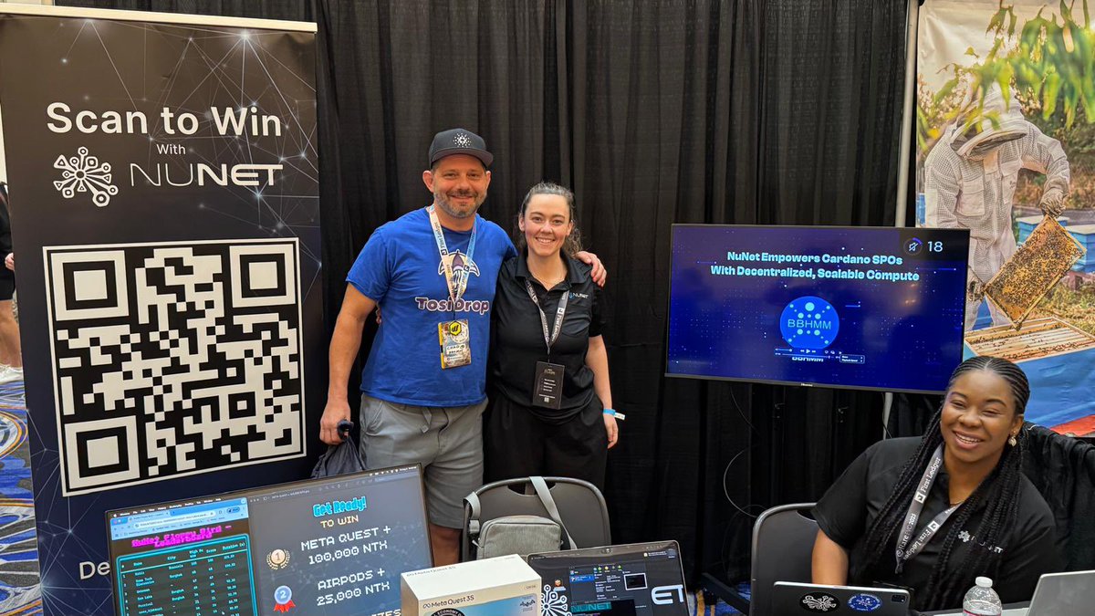 NuNet ๐ (@nunet_global) on Twitter photo Day 1 โ
make sure you stop by the NuNet booth <a href="/RareEvo/">Rare Evo: A Blockchain Event</a> to learn about NuNet and have the chance to win some cool prizes ๐ Day 1 โ
make sure you stop by the NuNet booth <a href="/RareEvo/">Rare Evo: A Blockchain Event</a> to learn about NuNet and have the chance to win some cool prizes ๐