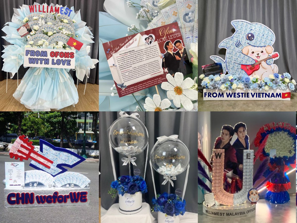 PRETTY GIFTS FROM WESTIES FOR WILLIAMEST 😭 SEE HOW THEY ARE

gifts from all over the world, williamest you're international!!! tysm westies for giving them loving gifts with a beautiful meaning, with our colors, 🦈🐶 and logo!!! 

WILLIAMEST 1ST MOMENT #WilliamEstFanconD1