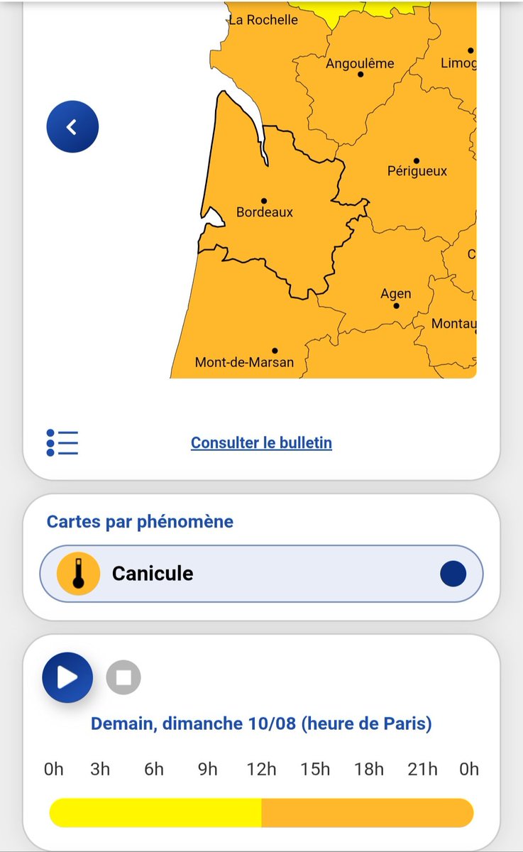 Vigilance orange canicule dès dimanche à midi