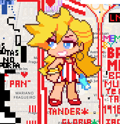 me impresiona que en mi provincia sepan de la existencia de panty and stocking y encima le pusieran la remera de instituto xD