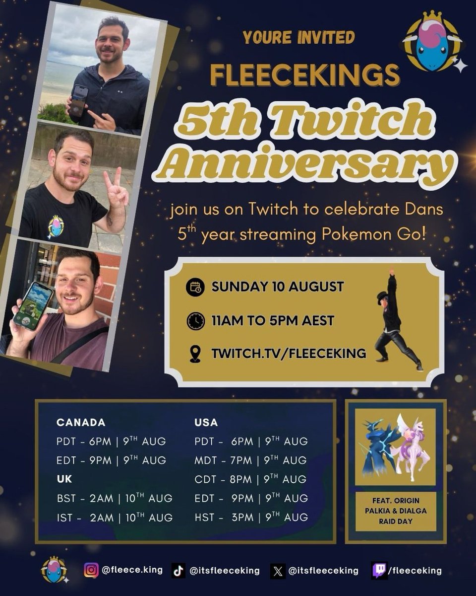Come by and celebrate with us!!! August 9th for western hemisphere and August 10th for eastern hemisphere. 🥳🥳🥳🥳🥳