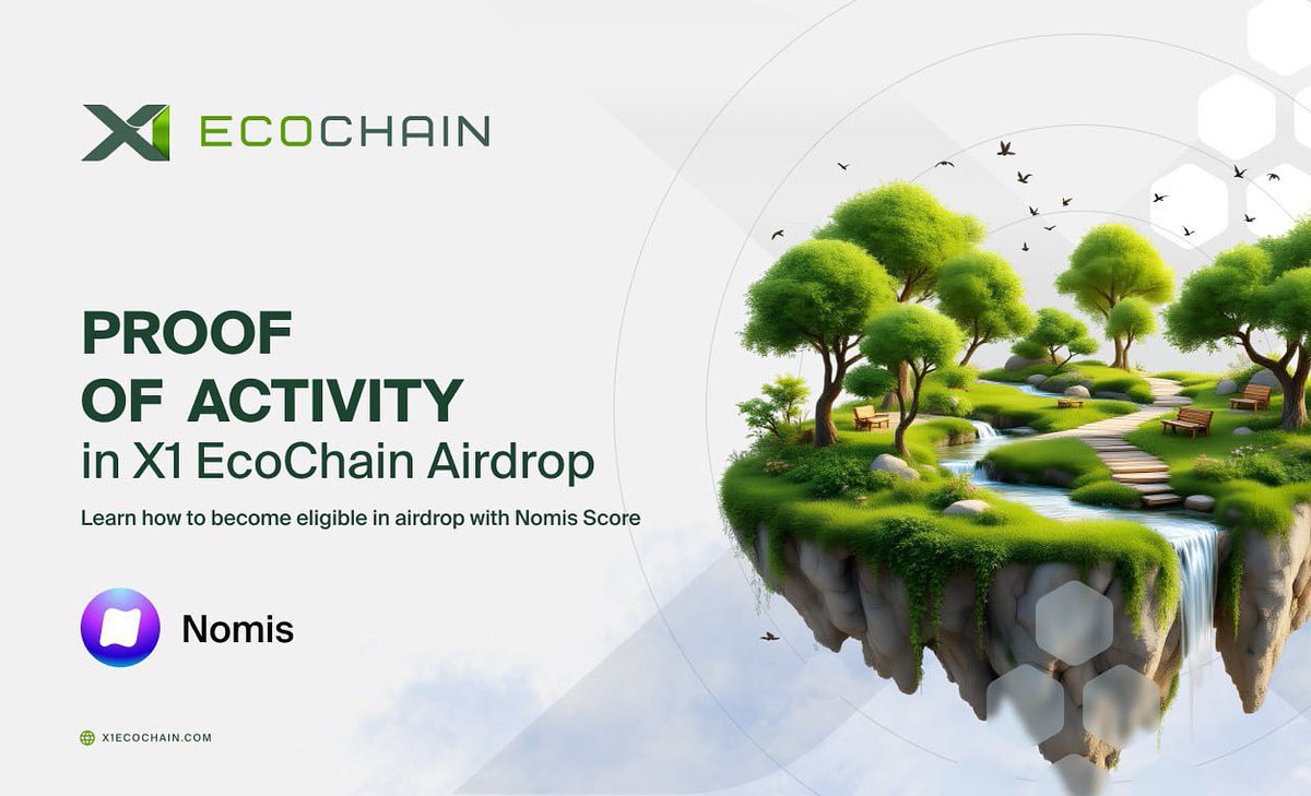 ICΞ ₿AG ☃️ (@cryptoicebag) on Twitter photo Gm,
Have you Been grinding in the space?, swapping, minting, bridging; but getting ghosted by airdrops?
That’s over.
<a href="/X1_EcoChain/">X1 EcoChain</a> and <a href="/0xNomis/">Nomis | Onchain Reputation Protocol</a> are rolling out Proof of Activity.
It’s simple: your real on-chain moves get you a Nomis Score.
Higher score, bigger airdrop.
No Gm,
Have you Been grinding in the space?, swapping, minting, bridging; but getting ghosted by airdrops?
That’s over.
<a href="/X1_EcoChain/">X1 EcoChain</a> and <a href="/0xNomis/">Nomis | Onchain Reputation Protocol</a> are rolling out Proof of Activity.
It’s simple: your real on-chain moves get you a Nomis Score.
Higher score, bigger airdrop.
No
