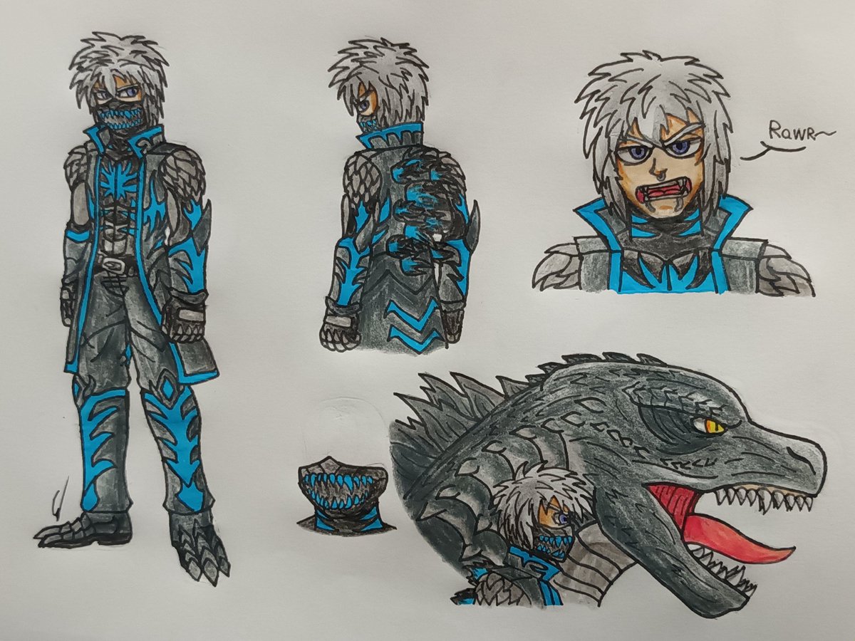 Hola a todos! Les dejo otros dibujos de regreso de personas como kaijus, el <a href="/Yuuri_PNG/">Yuuri_PNG 💙</a> yuurizilla evolved y Blasph blasphzilla como dos Godzillas distintos, espero que les gusten 💙✨️🐉