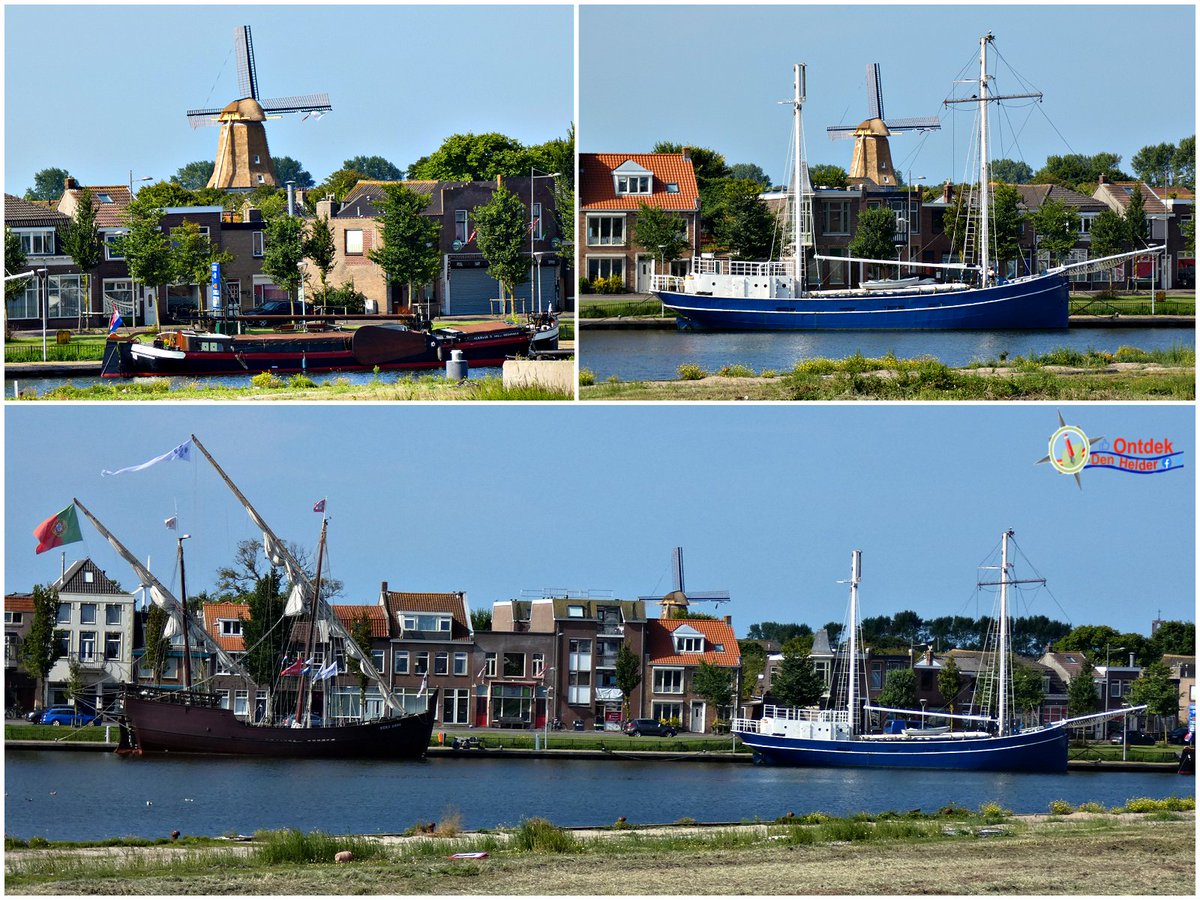 Ook op #afstand is de #molen #beeldbepalend 😊 #Den_Helder #skyline #Hollands #anders_bekeken #mill #Willemsoord #weekendvibes