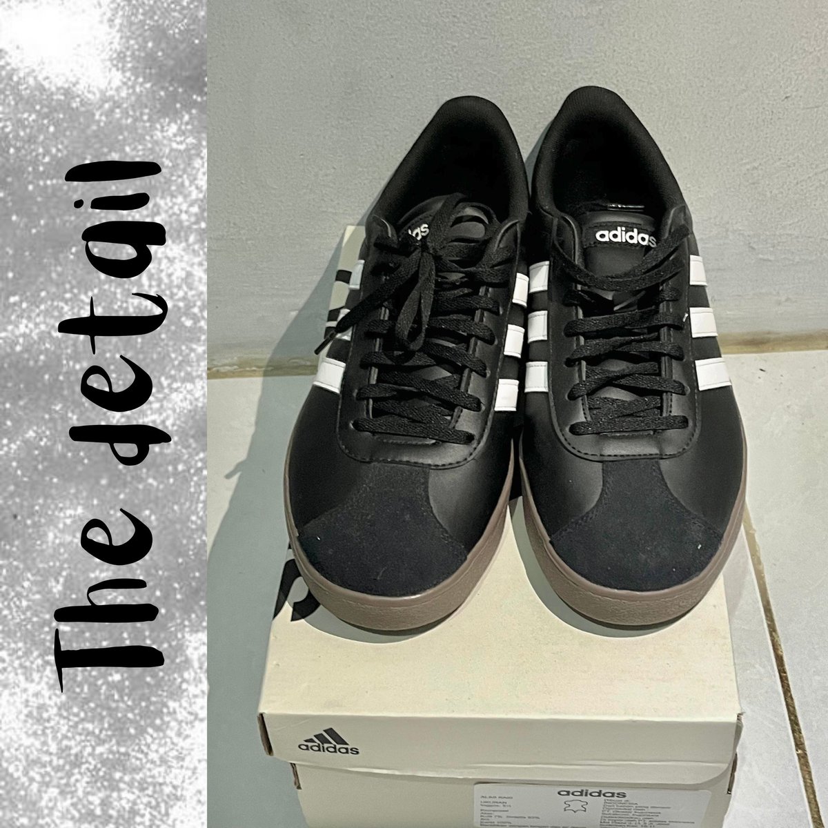 kecakiyya's tweet image. WTS Adidas VL Court Base - Black Cloud White size 42,5  Beli salah ukuran. 850k only

- Good conditon
- No minus
- Box masii ada
- Negotiable 
- Bisa oren 🍊yaa

Kindly DM for the details😨 #wts #wtb #zonauang️