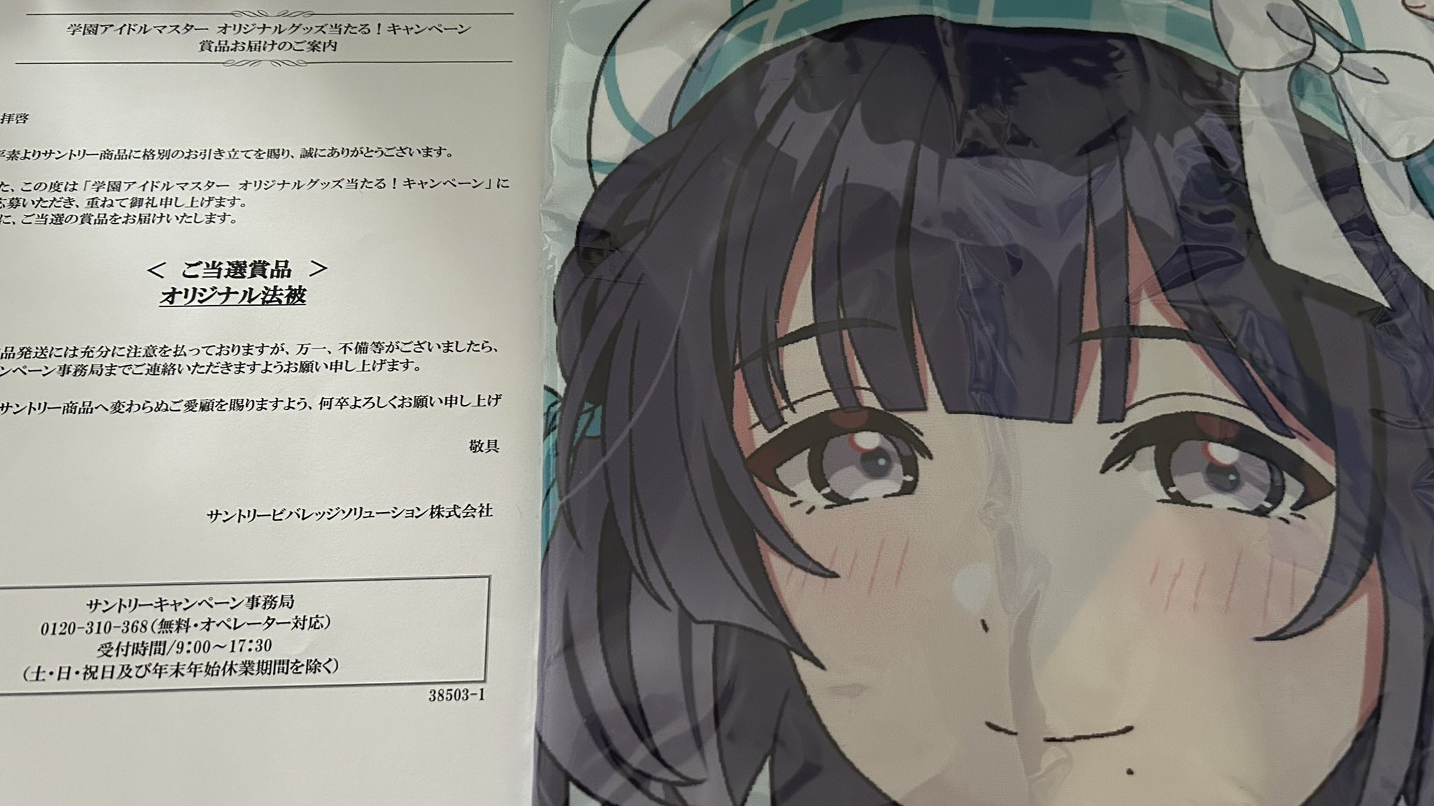 秦谷美鈴サントリー法被