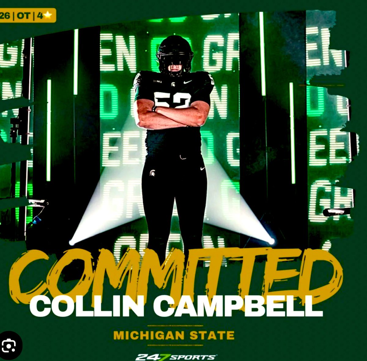 Adopting a Spartan Attitude! <a href="/WFFootballTeam/">WF Football Boosters</a> OL <a href="/CollinCamp47601/">Collin Campbell</a> a <a href="/MSU_Football/">Michigan State Football</a> committ joins the Dean tomorrow on The Kevin McCabe Show <a href="/AZSports/">Arizona Sports</a> 98.7 #NoDaddyBall