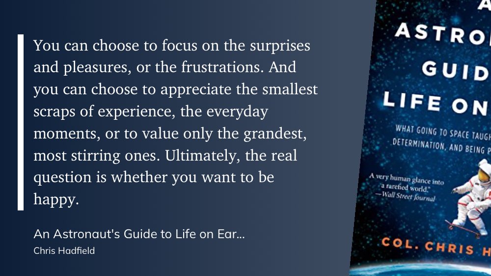pankaj_p_sahni's tweet image. #highlightsfrombooksread #AnAstronautsguidetolifeonEarth #ChrisHadfield @Cmdr_Hadfield