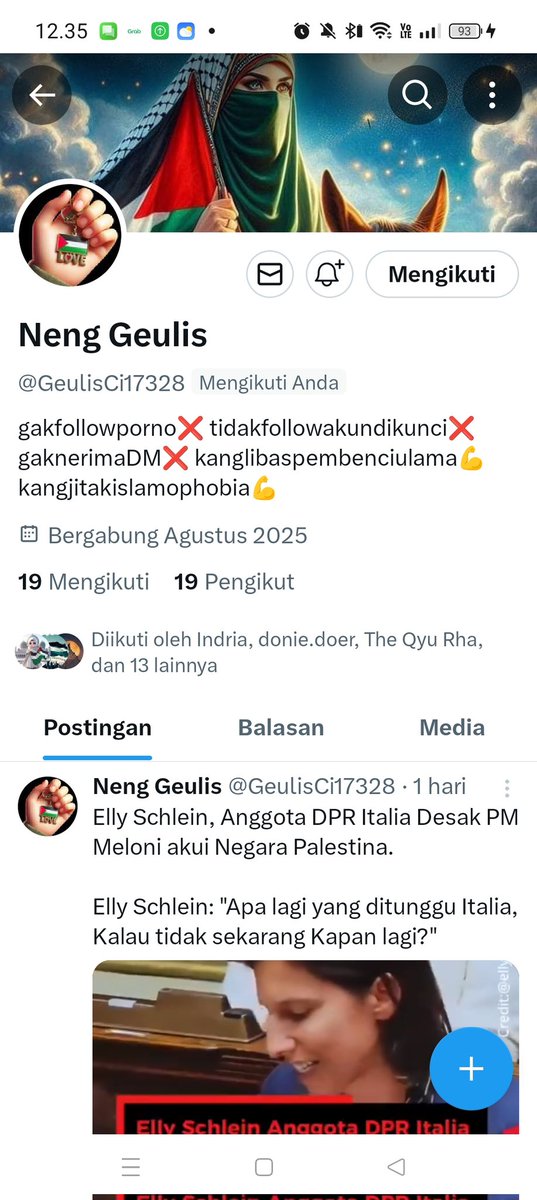 Silahkan follow akun ini 
👉 <a href="/GeulisCi17328/">Neng Geulis</a> 
Bantu RT ya 
Thanks 🤝😇