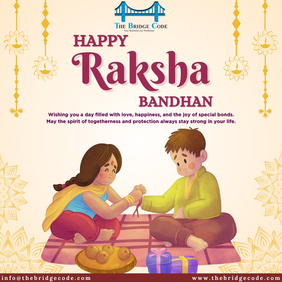 thebridgecode's tweet image. Wishing everyone a joyful Raksha Bandhan filled with love, happiness, and cherished memories. May the bond of protection and care grow stronger with each passing year. 

#RakshaBandhan #FestivalOfLove #SiblingBond #CelebrateTogetherness #RakshaBandhan2025