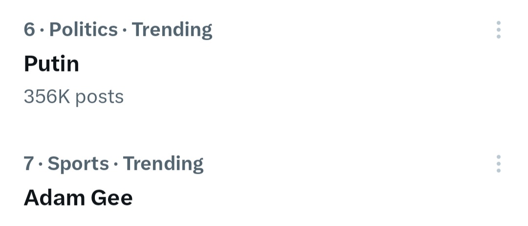 Trending in Australia atm.. a corrupt dictator and the Russian president #NRLBulldogsWarriors