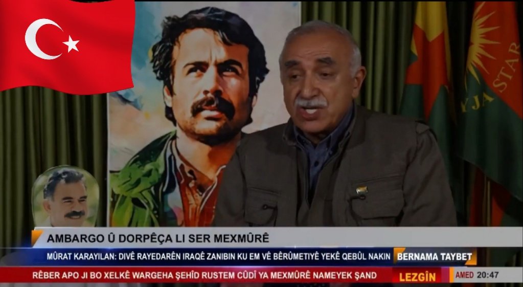 Bakın bunların zihninin içini size anlatayım. Karayılan örgüt televizyonuna süreç(!) ile ilgili röportaj verirken arka planda ekrana Agit Kod Mahsun Korkmaz fotosunu koyuyorlar akılları sıra mesaj veriyorlar. Biz ilk kanı döktüğümüz yerdeyiz isteklerimiz aynı hedefimiz aynı
