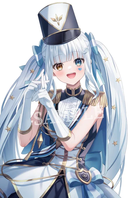夏コミにて頒布される神楽めあちゃんのCDのジャケット、ブロマイドイラストを制作させていただきましたお品書きはツリーに引用します!