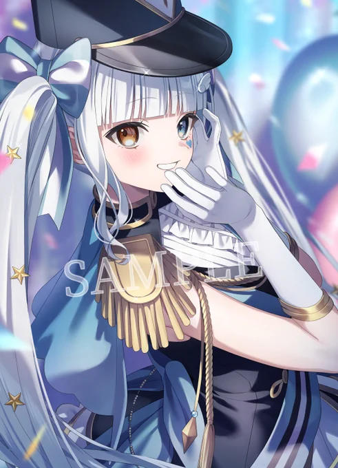夏コミにて頒布される神楽めあちゃんのCDのジャケット、ブロマイドイラストを制作させていただきましたお品書きはツリーに引用します!