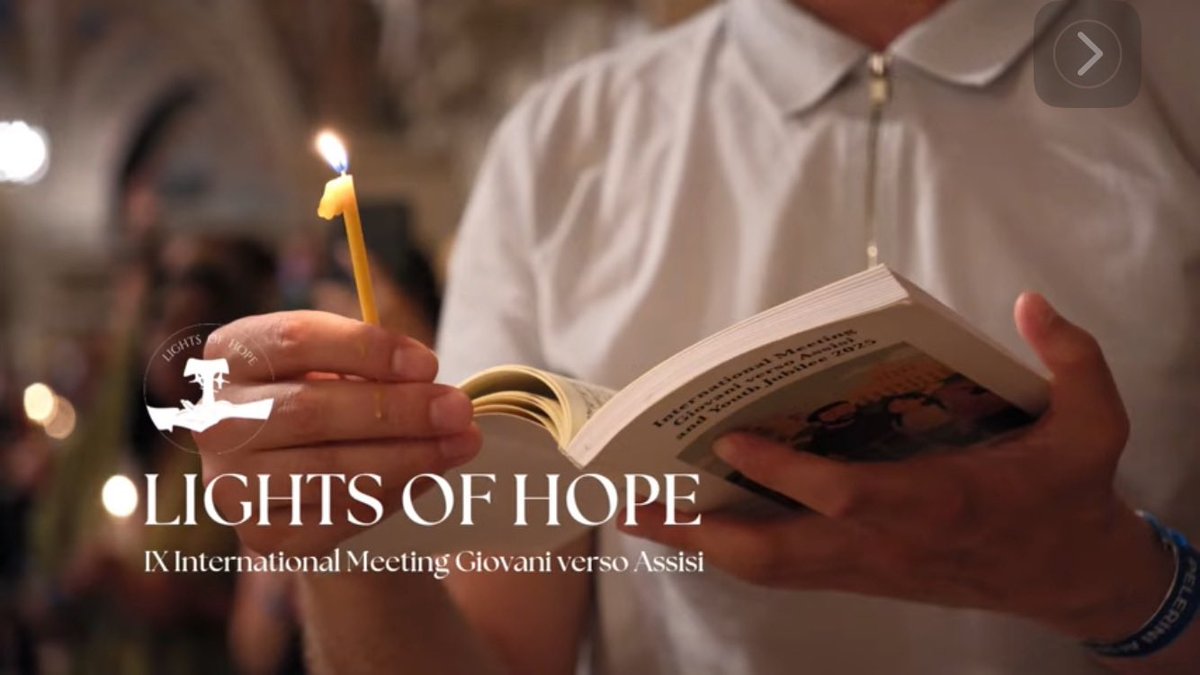 francescoassisi's tweet image. A una settimana dal Giubileo dei Giovani, ecco il video conclusivo di #LightsofHope, l’International Meeting dei giovani francescani da tutto il mondo! 🌍✨
Assisi, capitale della speranza e dei giovani 
#IMGVA2025
Enjoy!