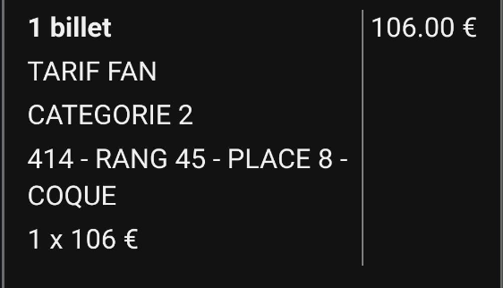 ZE_MoArmy's tweet photo. salut, je revend 3 tickets catégorie 2 pour le concert de G Dragon à Paris  
revente au prix d'achat: 106€

✨contactez moi par dm si vous êtes intéressés 

#gd #gdragon #ubermenschtour #gdragonparis #ladefensearena https://t.co/2udYkW4v1c