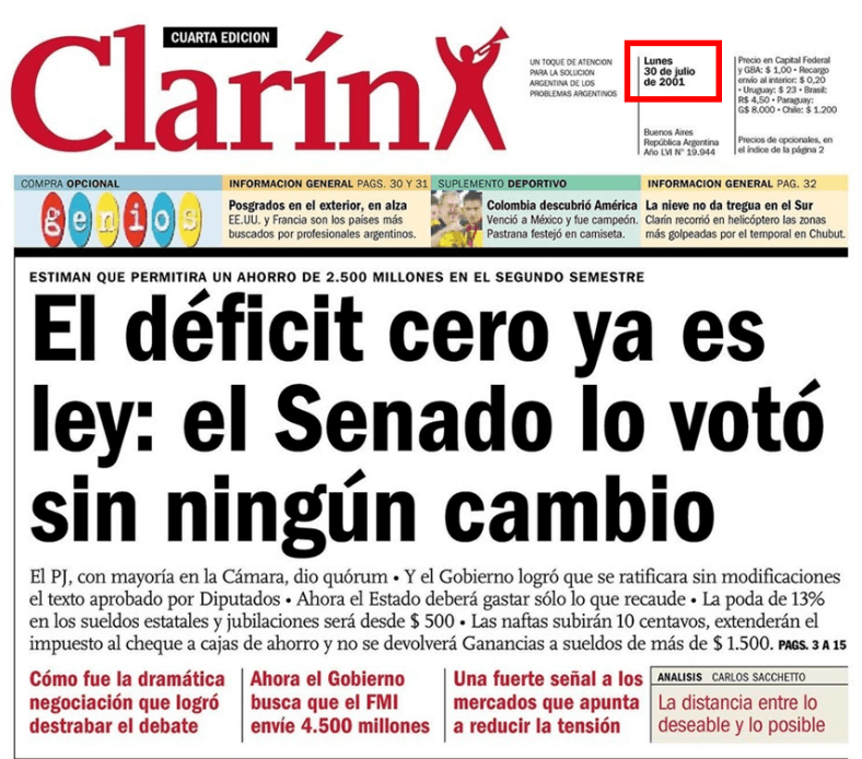 Christian Buteler (@cbuteler) on Twitter photo 2001 el Congreso prohíbe el déficit por ley.- 2001 el Congreso prohíbe el déficit por ley.-