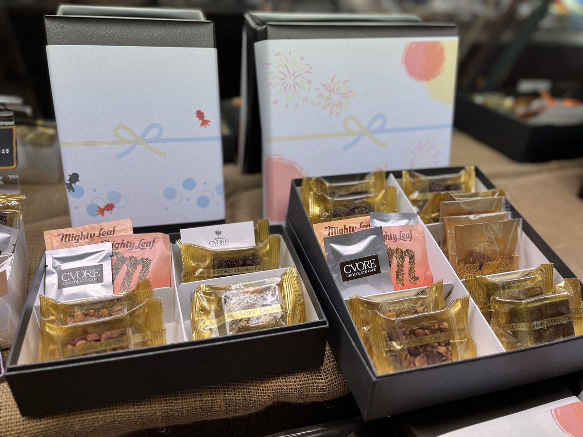 ⋆⸜ 夏のご挨拶ギフト⸝⋆ 
お盆休み🎐ご家族やご友人が集まる楽しいひとときのお手土産にぜひ🤎　#チョコレートカフェクオレ　#名古屋土産