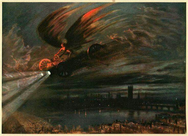 AndroidPharaoh's tweet image. Illustration for Marie Corelli's, 'The Devils Motor'. Arthur Severn. 1910.