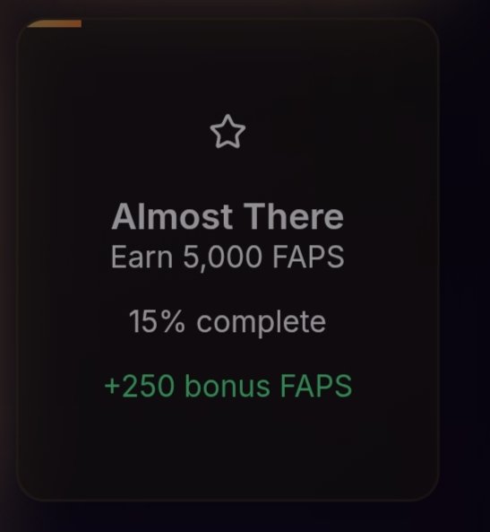 Knox Elias | 𝔽rAI (@drop_sync) on Twitter photo Sitting at 15% on the Almost There milestone on <a href="/FractionAI_xyz/">Fraction AI</a> 👀
Still a long road to 5,000 FAPS, but we keep moving 💪
Bonus for this achievement = +250 bonus FAPS unlocked!
How far are you on yours? Sitting at 15% on the Almost There milestone on <a href="/FractionAI_xyz/">Fraction AI</a> 👀
Still a long road to 5,000 FAPS, but we keep moving 💪
Bonus for this achievement = +250 bonus FAPS unlocked!
How far are you on yours?