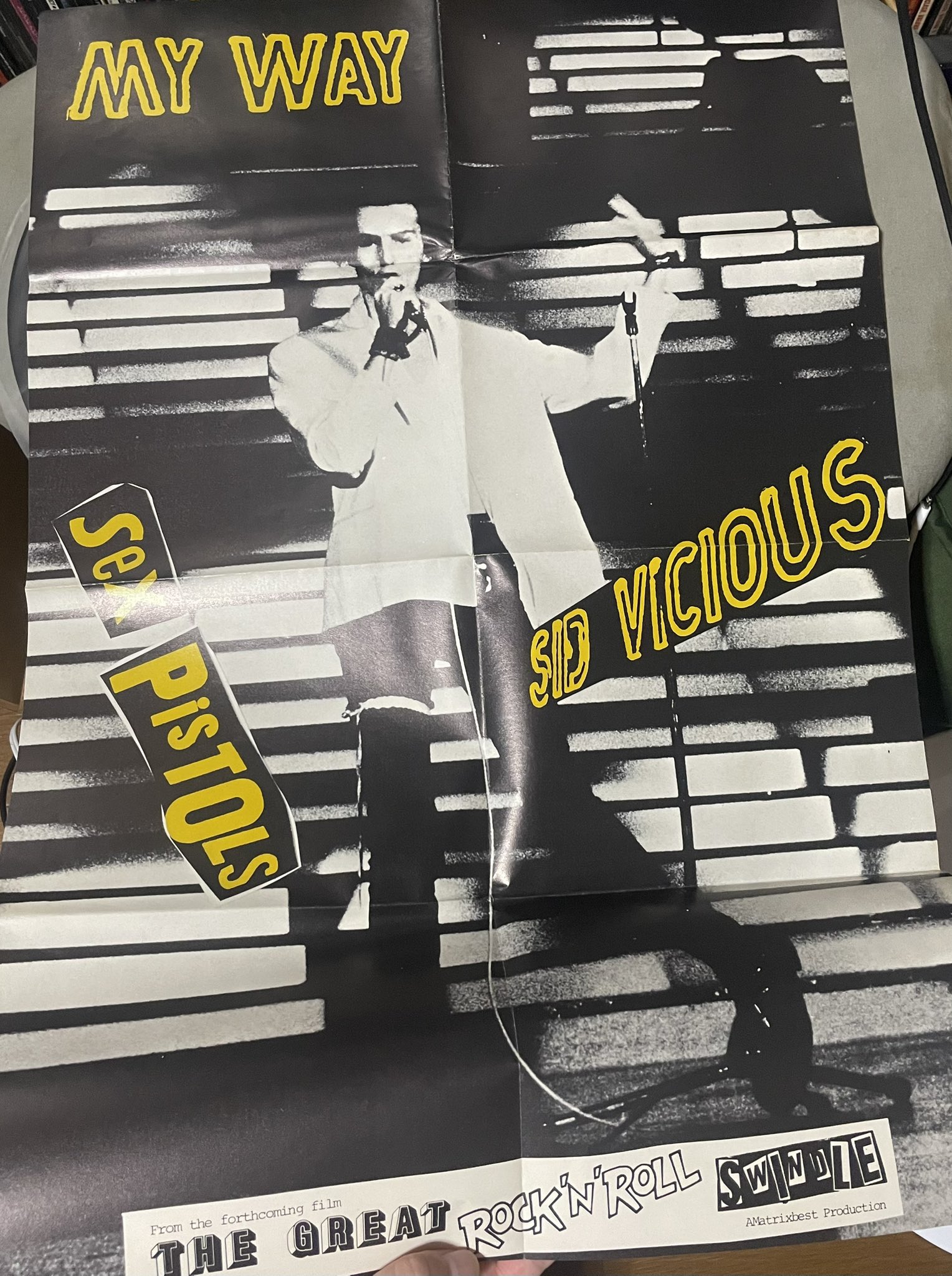 OBEY ロックンロールスウィンドル ポスター OBEY ロックンロールスウィンドル ポスター 書入れ
