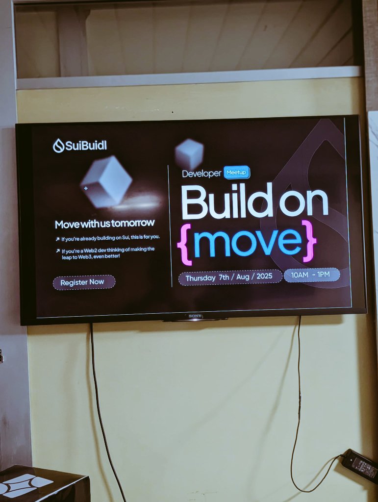 trustieskid's tweet image. Yooo, was an epic time at the dev meetup! Shoutout to @bilal_salau for breaking down Sui in a way that made sense to me, a total newbie . Mind blown by the possibilities.
#Bullish on @SuiBuidl.

 #DevMeetup #NewbieInTheHouse
