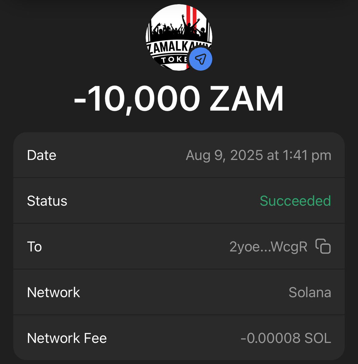 TokenZamalek's tweet photo. @anosrein @KsaZamalek Enjoy your free $ZAM – the best token for the best fans! 💎🤍❤️ https://t.co/irtsIiy1xd