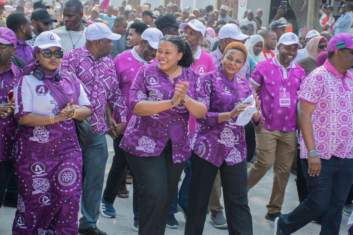 ACTWazalendo (@actwazalendo) on Twitter photo <a href="/SemuDorothy/">Dorothy Semu</a> <a href="/othmasoud/">Othman Masoud Othman</a> Wajumbe wa Kamati Kuu
<a href="/MhongaRuhwanya/">Mhonga Ruhwanya</a> <a href="/ayo_shangwe/">shangwe Ayo</a> na Bonfasia Mapunda. <a href="/SemuDorothy/">Dorothy Semu</a> <a href="/othmasoud/">Othman Masoud Othman</a> Wajumbe wa Kamati Kuu
<a href="/MhongaRuhwanya/">Mhonga Ruhwanya</a> <a href="/ayo_shangwe/">shangwe Ayo</a> na Bonfasia Mapunda.