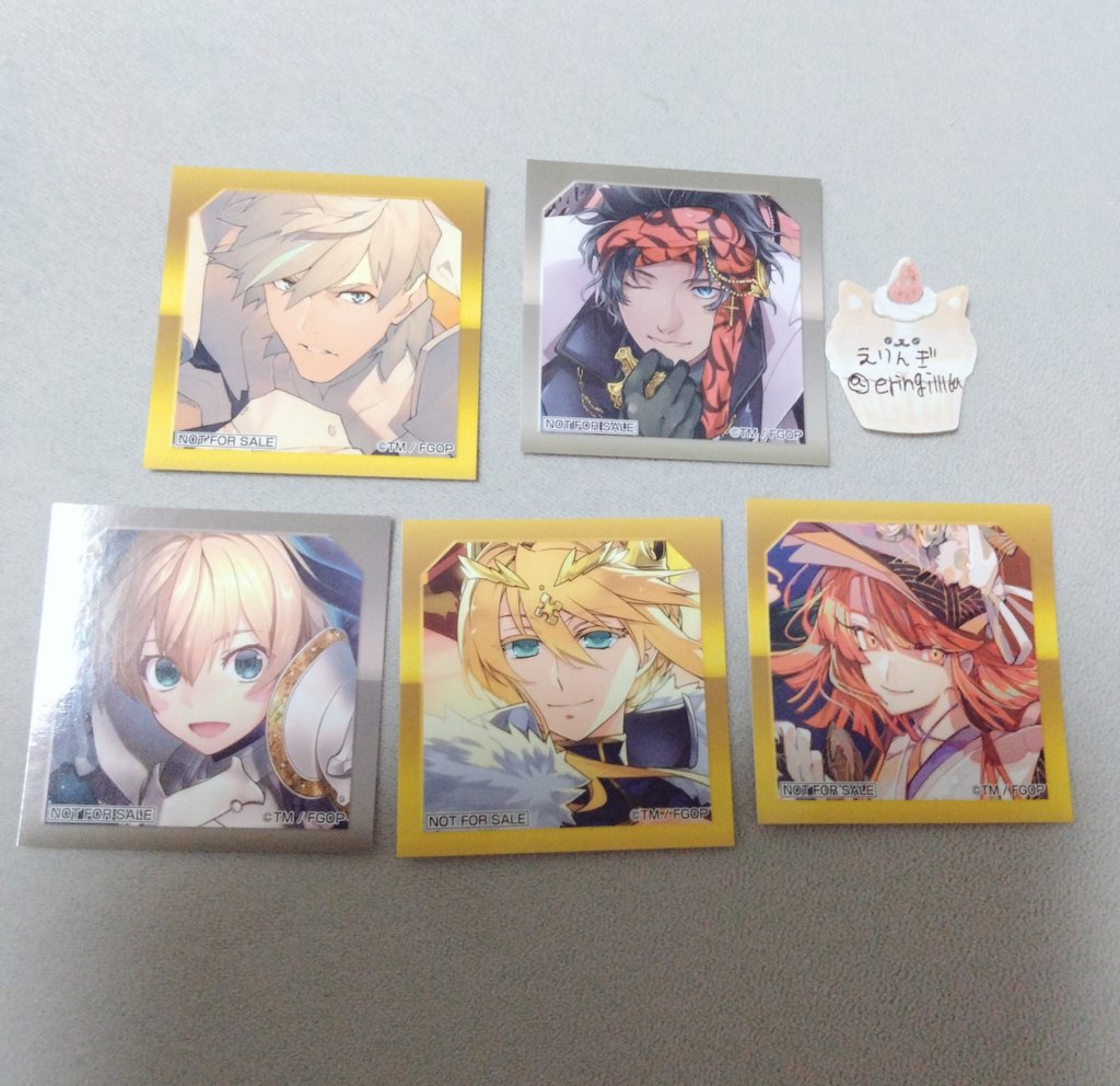 【交換】FGO 最終再臨展 入場特典ステッカー

譲:パーシヴァル、バーソロミュー、ガレス、アルトリア（槍）、曲亭馬琴
求:インドラ

郵送または都内手渡し(要相談)
ご検索からお気軽にお声かけ頂ければ幸いです🙏