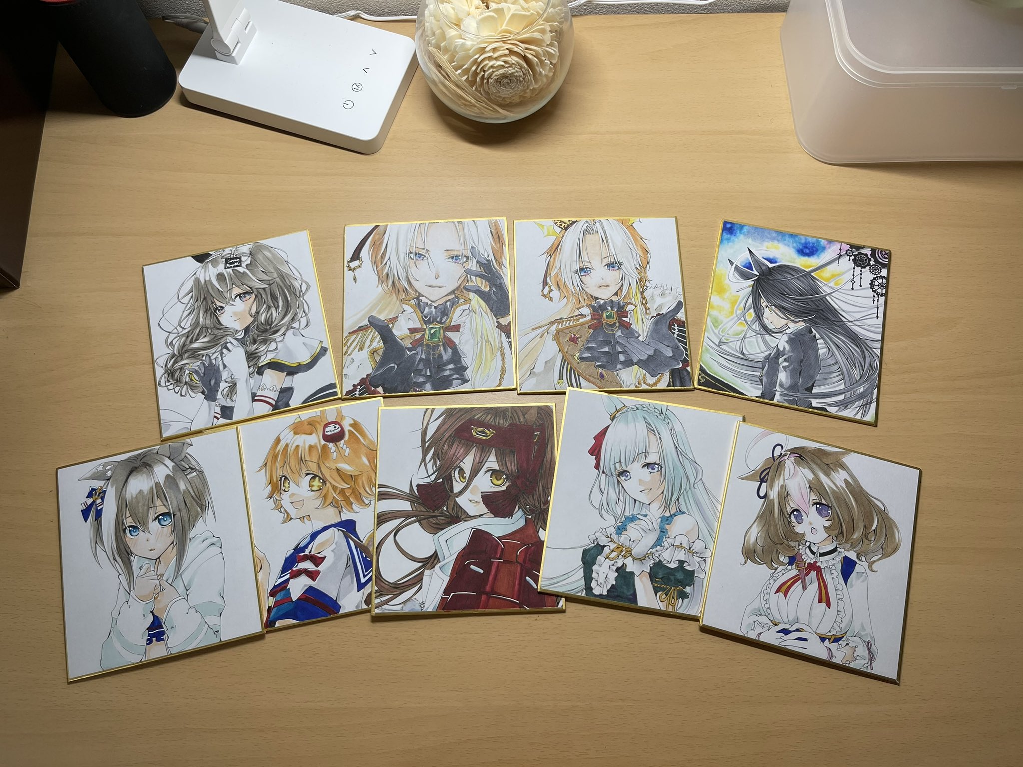 オーダー流れ品(><)+おまけリクエスト豆色紙 さくら(skeb再開しました) on X: 
