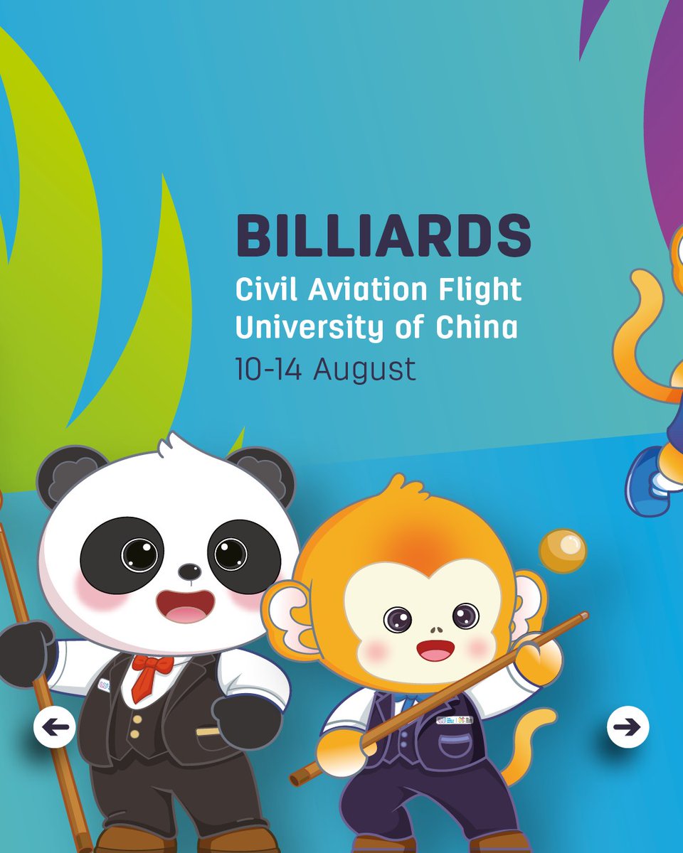 Shu Bao and Jin Zai wish everyone a very Happy International Billiards Day!

We are all set here in Chengdu, and the Billiards competitions begin tomorrow!

Know More - wcbs.sport

#WCBS #TWG2025 #Billiards 

<a href="/ibsf/">IBSF</a> <a href="/umb_carom/">Union Mondiale de Billard</a>