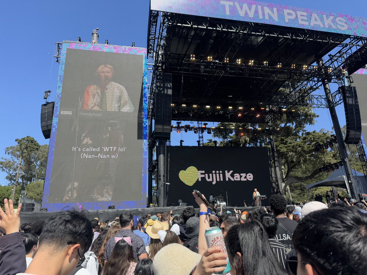 namika_haiji's tweet image. 藤井風、歌詞は英訳が映し出されてた
なんなん

あと、死ぬのがいいわ、のフレーズは周りの人たちも合唱してたのが印象的だった

#OutsideLands