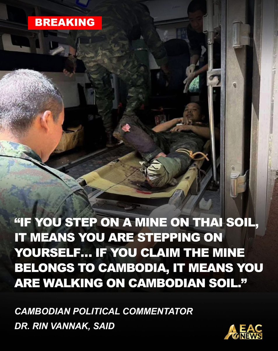 yes, if you're putting the blame on us, it means you are walking on our territory.

FREE OUR BRAVE SOLDIERS
#CambodianVoiceMatters