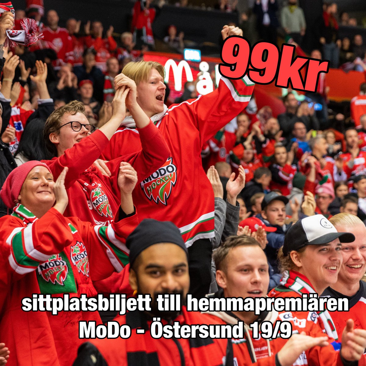Vad får man för 99kr egentligen?

Biljetter till hemmapremiären 👉🏼 modohockey.se