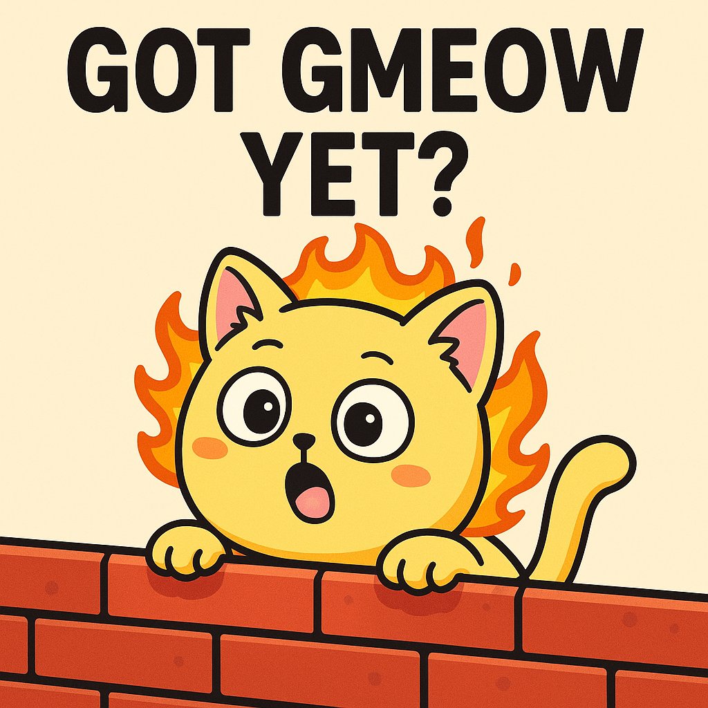 Gmeow Meme Cat | Solana tweet media
