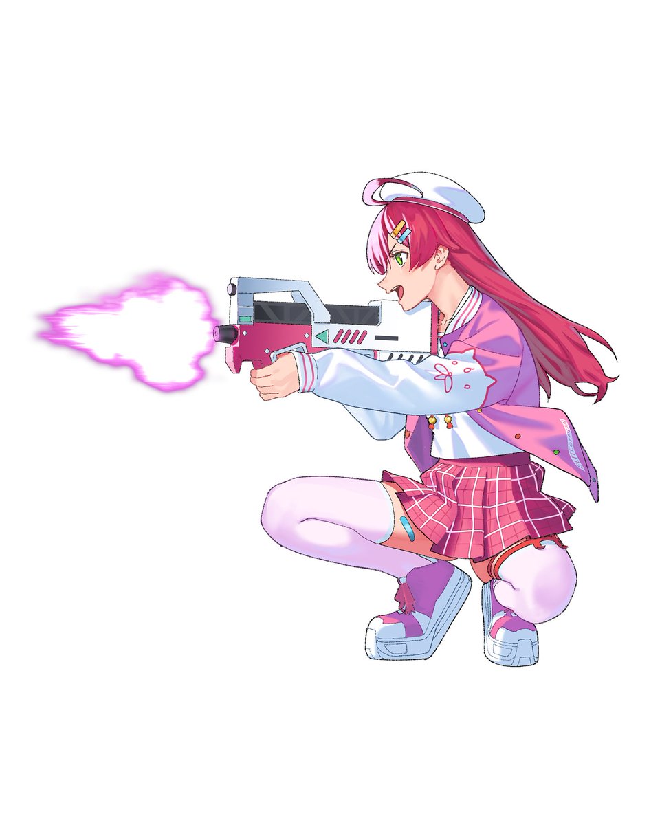 werewolfjager's tweet photo. C106で頒布予定のアクリルスタンドが何とか完成しました。

星街すいせい　～Night raid～
さくらみこ　　～Assault～

です。2000円を予定してます。イラストは網野あるく(@Amin0_3)さんによる最高の品になりました。物騒なみこめっとが欲しい方、是非どうぞ。
#miko_Art　#ほしまちぎゃらりー https://t.co/wbuUTKqmTF