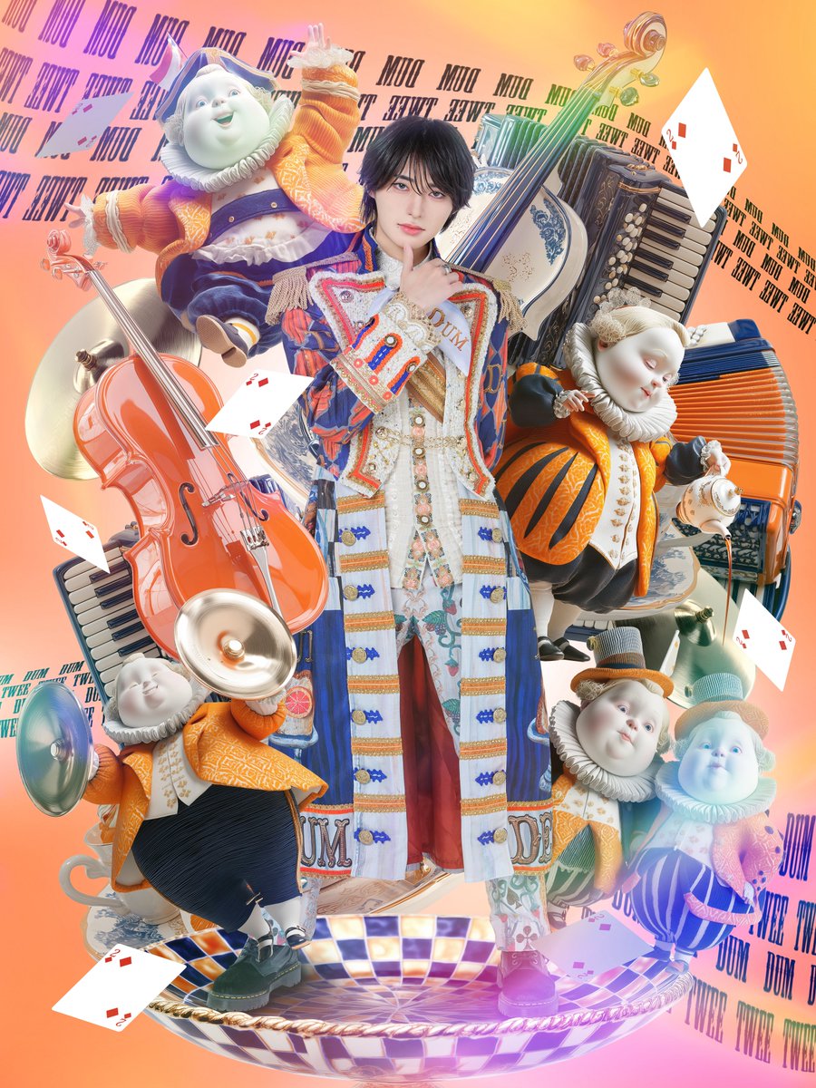 【新アー写公開④🐰🕰️】

♡.*･ﾟ┈┈┈┈┈┈┈┈┈┈┈
🥀Name：たろ(<a href="/taro_lvsk/">たろ</a>)
🧡Color：orange
👬Character：ディーとダム
🫖「ニコイチ？バラバラ？どっちにしても、超かわいい♡」
┈┈┈┈┈┈┈┈┈┈┈ﾟ･*.♡

明日20時…
NEXT Member新アー写公開💘

#らぶしっく