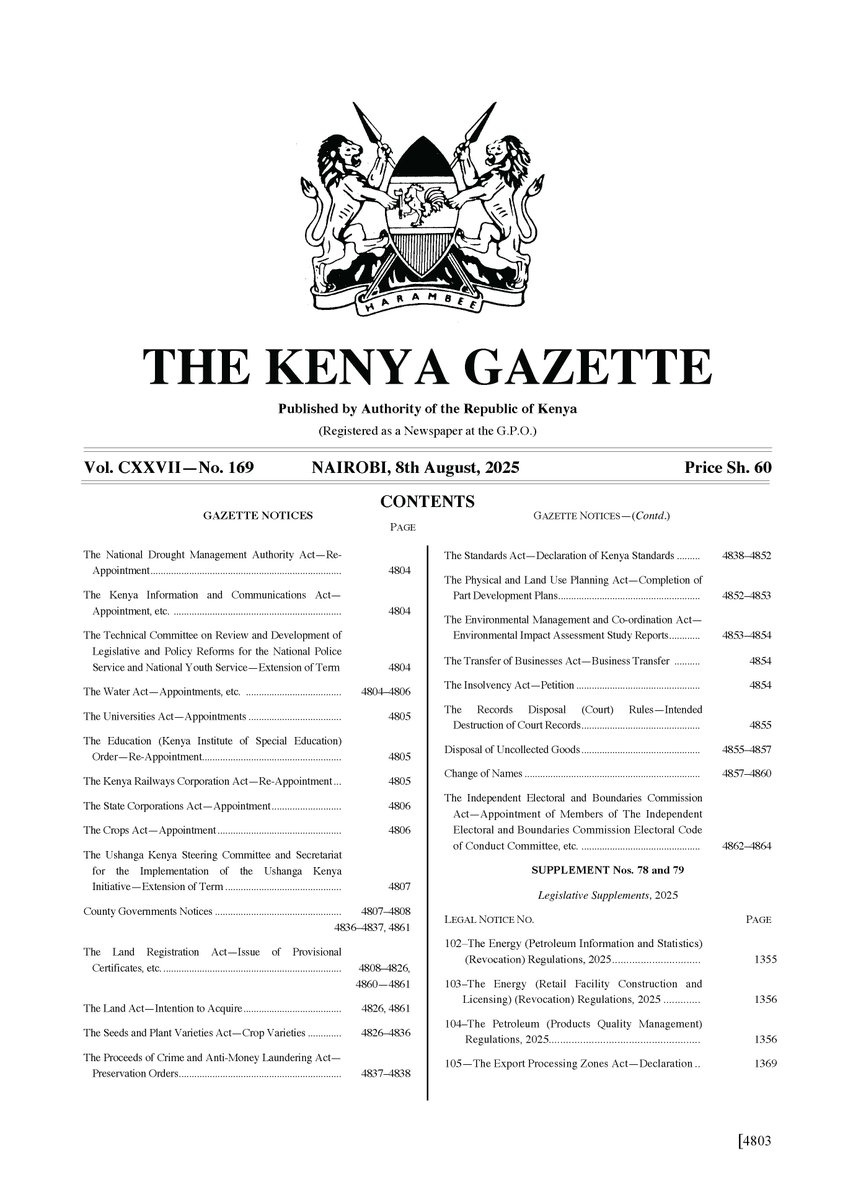 EEEthekon's tweet photo. NOTICE OF SCHEDULED BY-ELECTIONS
All By-Elections will be held on 27th November 2025. @IEBCKenya  
Download Gazette Notice: https://t.co/wD1DHCspd4