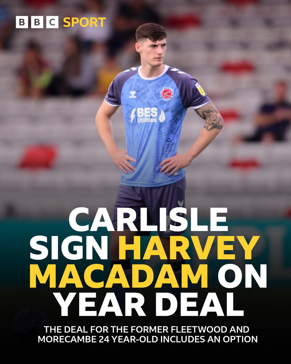 It follows a successful trial ✍️

#bbcfootball #carlisleunited #cufc