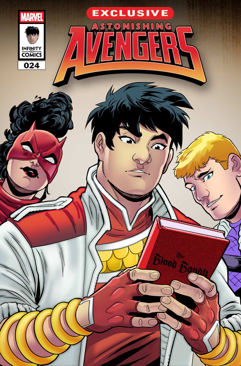 Shang-Chi in the Astonishing Avengers Infinity Comic # 24! 

Released on July 31, the description reads: Jarvis has gone missing at the Avengers mansion and all that remains of him is an ancient tome. Now, the team must journey into the IDEAVERSE for a literary rescue!