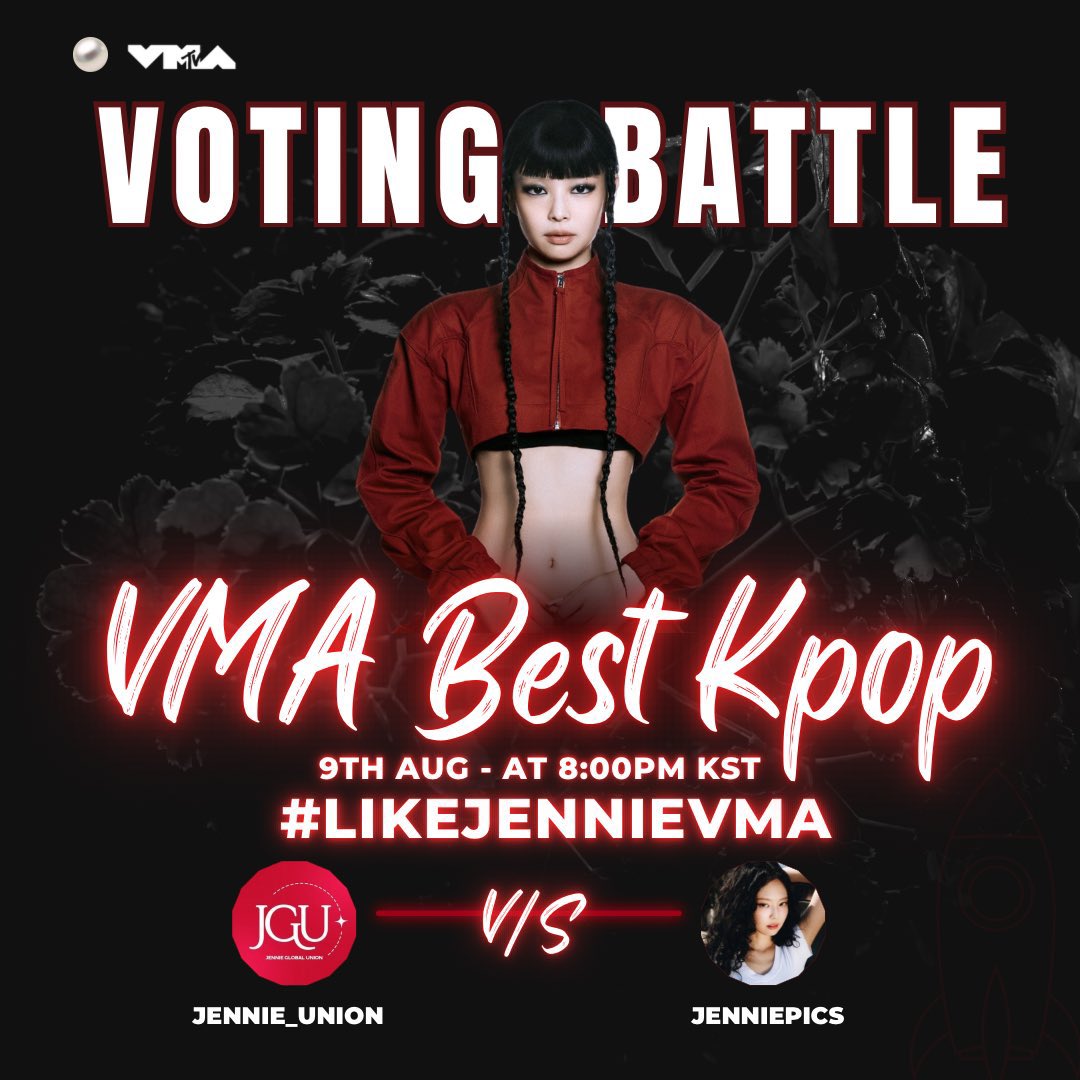 Jennie Global Union (@jennie_union) on Twitter photo 📢 VMA VOTING BATTLE 📣
⚔️ JGU vs JENNIE PICS ⚔️
Are you team <a href="/Jennie_Union/">Jennie Global Union</a> or team <a href="/jenniepics/">jennie pics</a> ? Pick a side💪
⏰August 9 | 8PM KST - August 10 9AM KST
🏆: Team with Most voting proof
Team JGU if we reach 500 vote in 30mins, Rubie will drop another 500 vote! 📢 VMA VOTING BATTLE 📣
⚔️ JGU vs JENNIE PICS ⚔️
Are you team <a href="/Jennie_Union/">Jennie Global Union</a> or team <a href="/jenniepics/">jennie pics</a> ? Pick a side💪
⏰August 9 | 8PM KST - August 10 9AM KST
🏆: Team with Most voting proof
Team JGU if we reach 500 vote in 30mins, Rubie will drop another 500 vote!
