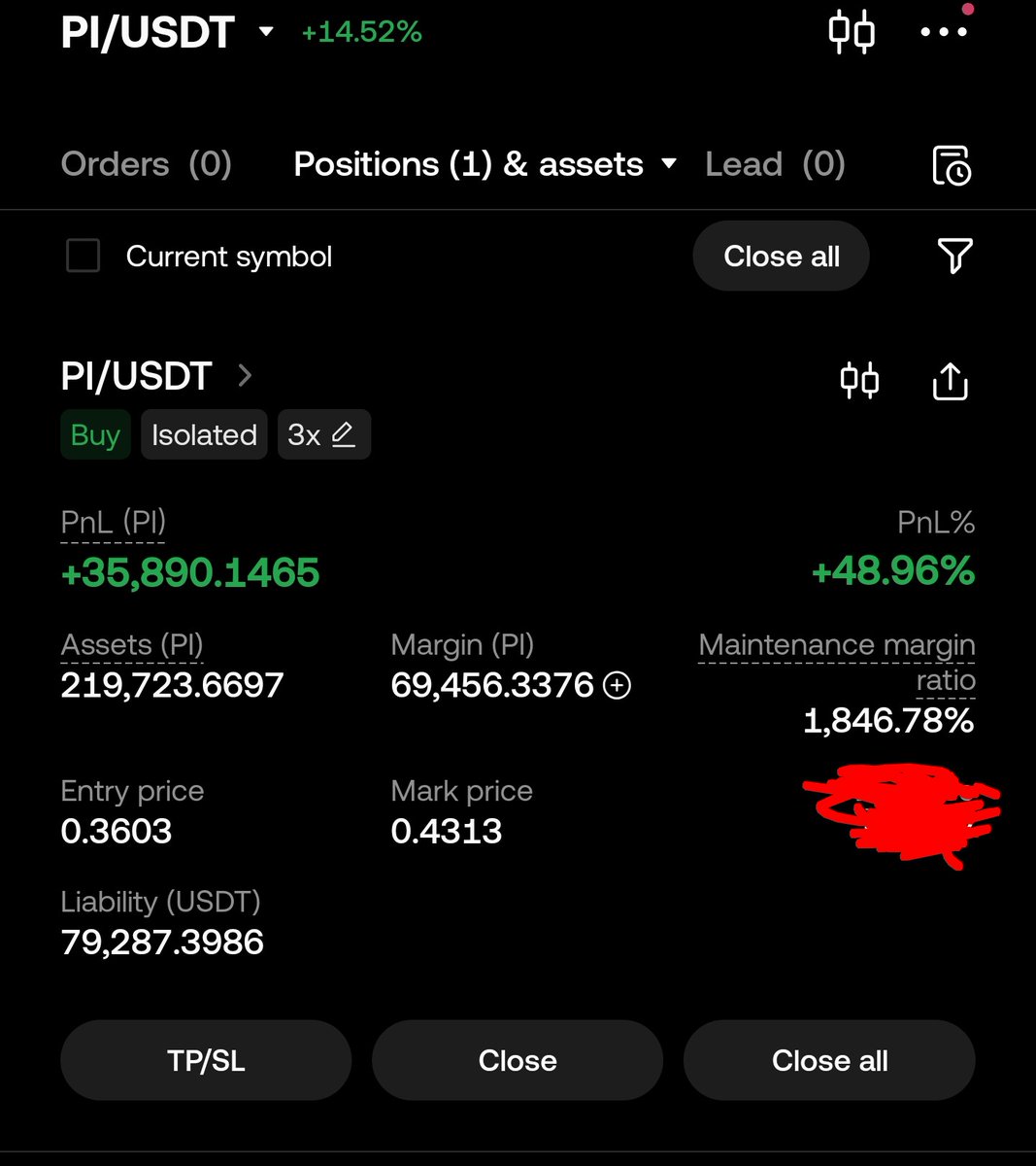 Update: I sized up my $Pi-margined trade on the 0.38 dip. Next resistance is at 0.5. Trade at your own risk! #PiNetwork